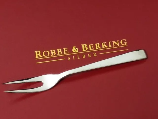 Robbe Berking R&B Alta Fleisch Gabel Vorleger 925 Sterling Silber Besteck -Top-
