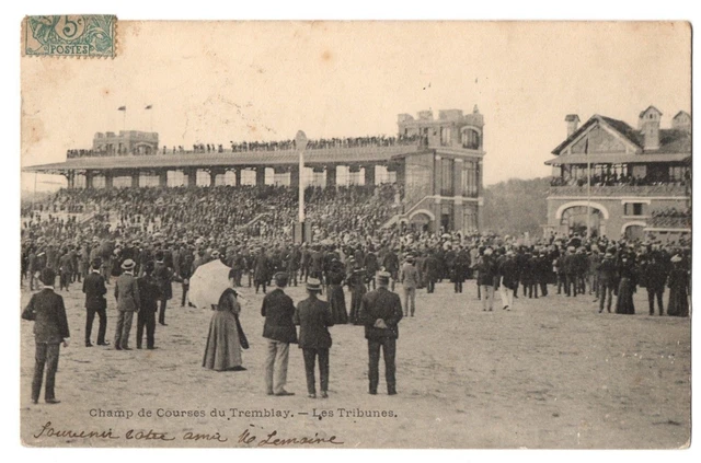 CPA 94 - TREMBLAY (Val de Marne) - Champ de Courses du Tremblay. Les Tribunes