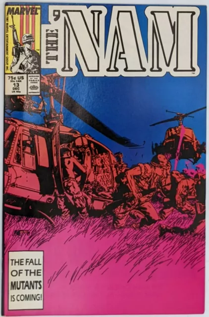 'Nam (1987) MARVEL COMICS #13 COPPER AGE VIENTNAM WAR VF/NM