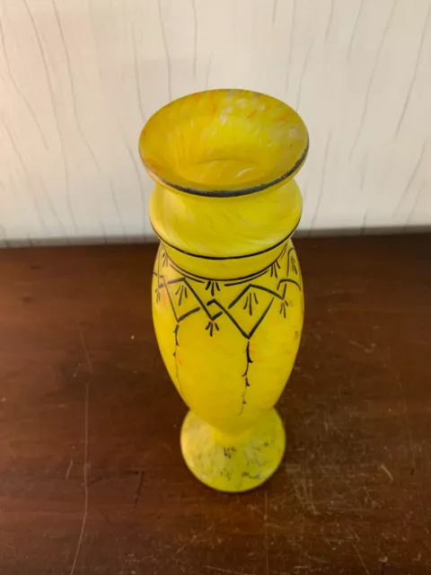 Vase pâte de verre Legras h : 32 cm 2