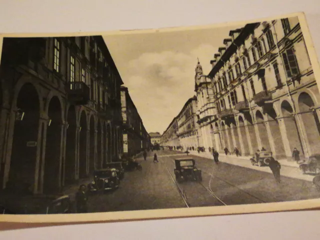 Cartolina Torino Viale Po' Viaggiata Bella Animazione