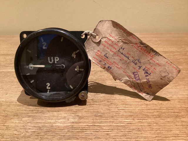 WW2 AIR MINISTRY -Climb Indicator Gauge 1942 - Spitfire Hurricane ...