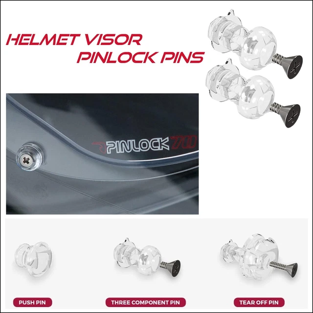 ANTI FOG PINLOCK three component pin set (1 set supplied) £5.90 ...