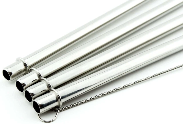 4 Pack Cocostraw for Bubba Hero 20 oz Silver Tumbler PerfectFIT 18/8 Stainless 5