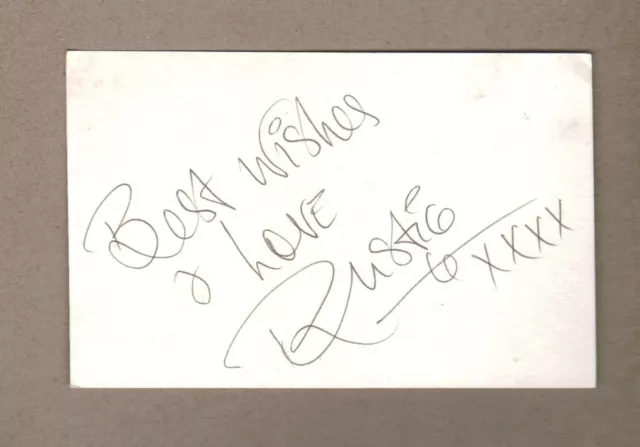 Rustie Lee - Original Handsigned Postcard 1988 "Game For A Laugh", "Benidorm"