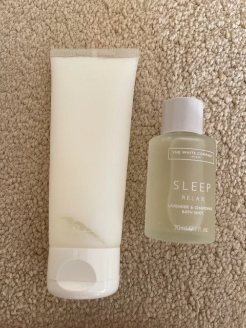 The White Company Sleep Bath Shot 30ml & Sleep Hand & Body Balm 75ml BRAND NEW