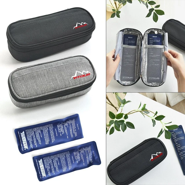 Protector de píldoras aislado maleta de viaje bolsa de refrigeración insulina enfriador Medicla