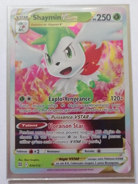 Carte Pokémon SHAYMIN VSTAR EB9 STARS ÉTINCELANTES 014/172 NEUVE VF