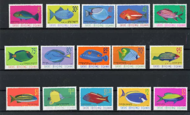 [G80.320] Cocos Isl : Fishes - Good Set Very Fine MNH Stamps