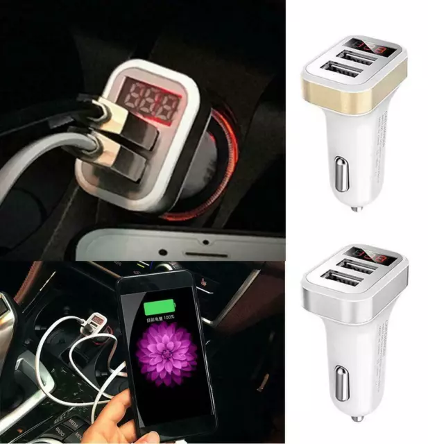 Micro USB Car Charger, HUNDA 24W/4.8A Rapid Dual Car Charger Adapter Quick  Charge with Coiled USB Cable, Fast Car Charging for Android Phones, Cameras