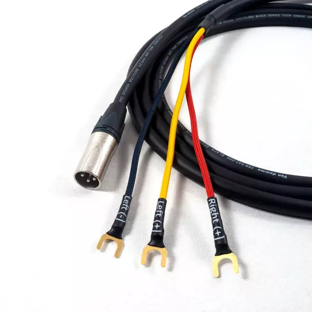 Rel 3 Draht Sub Lautsprecher Kabel Neutrik Stecker XLR Auf Spaten Ende. Sub