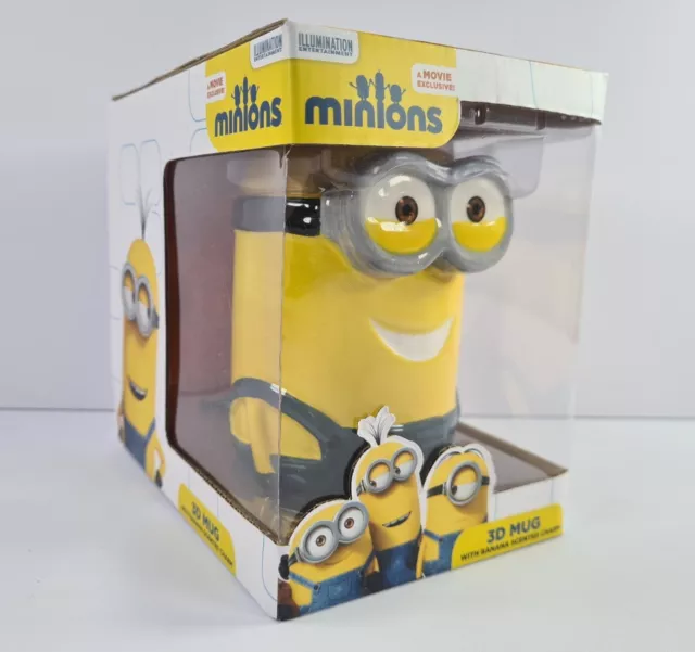 Minions Despicable Me Kevin 3D Mug with Banana Charm - Brand New Boxed