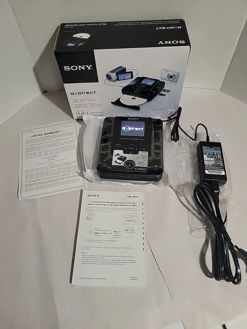 Sony-Dvdirect-Vrd-Mc6-Multi-Functioning-Dvd Recorder-W/Manual/Power Supply/Box