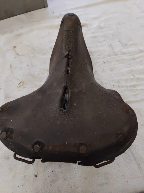 Selle Vélo Vintage Brooks Lycett Swallow L15 Avec Tige De Selle 26mm