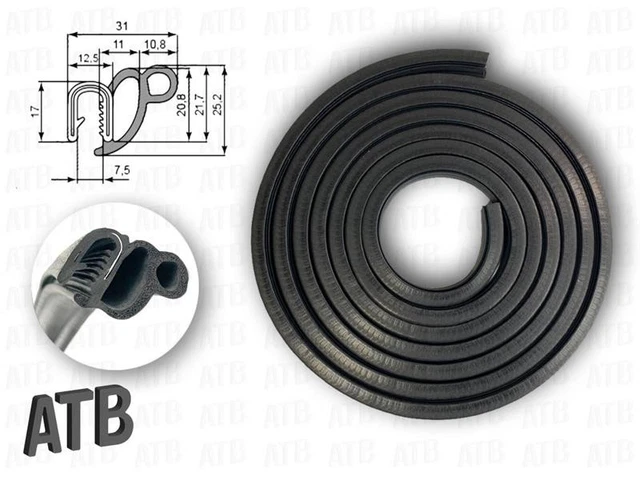 Joint De Porte Pour Mercedes Sprinter W901-W905 (1995-2006) - Caoutchouc EPDM, Remplace 2D1843791C - Isolation Phonique Et étanchéité - 12
