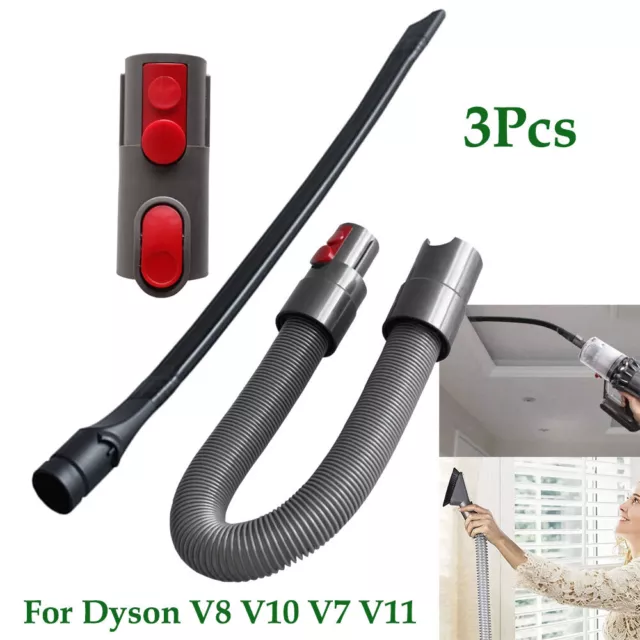 Flexible Crevice Tool+Adapter+Hose Kit For Dyson V8 V10 V7 V11 Vacuum Cleaner