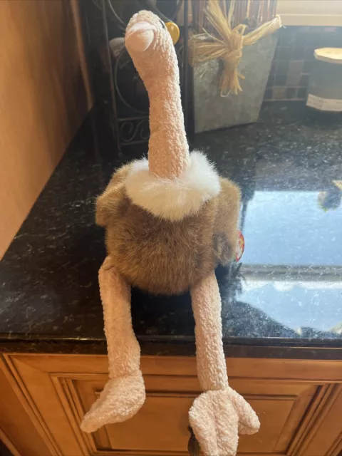 TY Beanie Stretch The Ostrich 1998 Plush Stuffed Animal