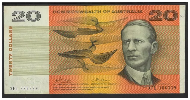 Commonwealth of Australia 1972 $20 Paper Banknote Phillips/Wheeler R404 aF #12