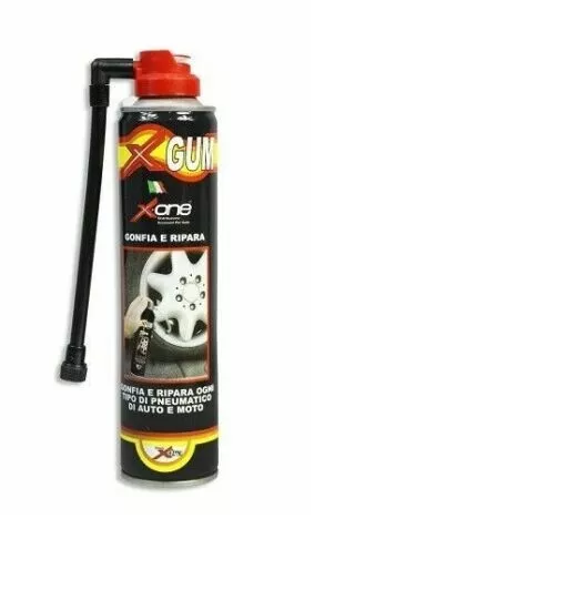 Spray Gonfia Ripara Xone Gonfiaggio Foratura Gomma Pneumatici Auto Moto 300Ml