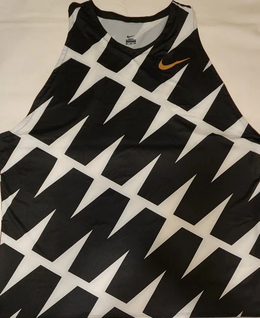 NIKE PRO ELITE Official Track & Field Singlet Tank Top Jersey Mens