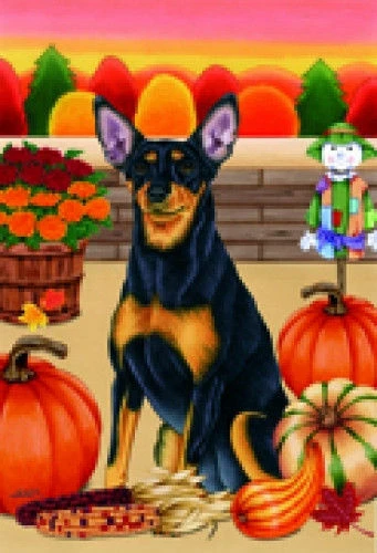 Autumn (TP) House Flag - Miniature Pinscher 67084