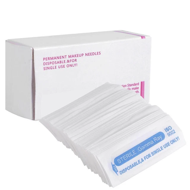 Spilla tatuaggio sopracciglia 1R/3R/5R macchina strumento trucco permanente penna ad ago inox.