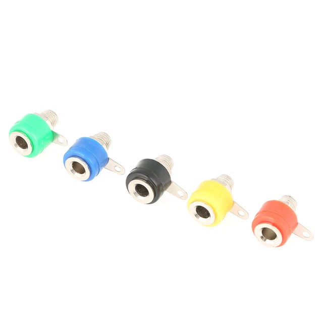 20Pcs Mixed Colors 4mm Speaker Amplifier Terminal Banana Plug Jack Connectors