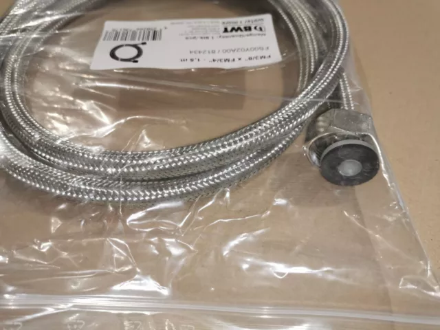 BWT Anschlussschlauch DN 8, 1,5 m, FLEX Insert Hose 5 gerade, Überwurfmutter