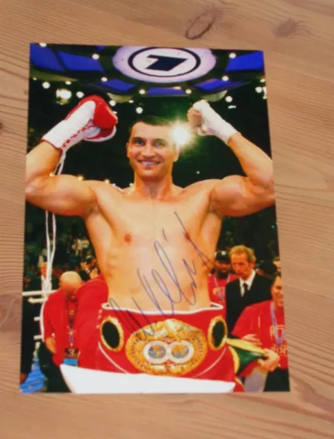 WLADIMIR KLITSCHKO Originalautogramm GROSSFOTO! Boxen UKRAINE