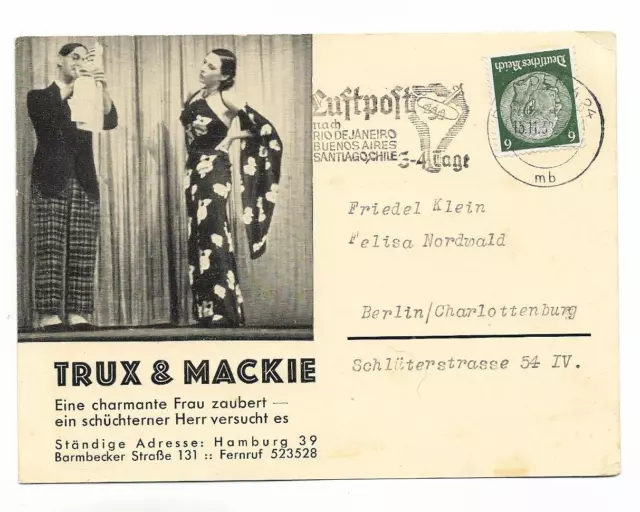 V2280/Trux & Mackie Magic Wizard Variety Circus AK 1938