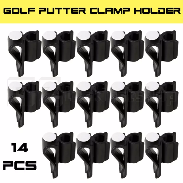 14PCS Golf Bag Clip On Putter Clamp Holder Putting Club Ball  Marker Organizer O