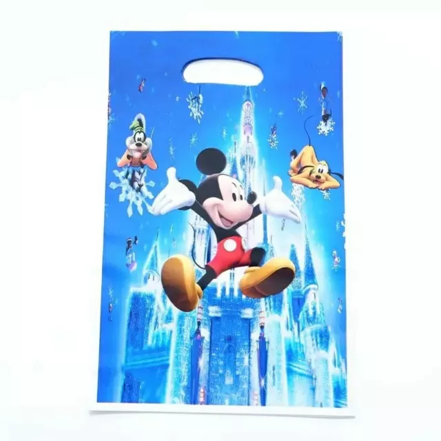 Children's Party Bags Disney Mickey Mouse Style  x 10 Loot Kids Blue Toy