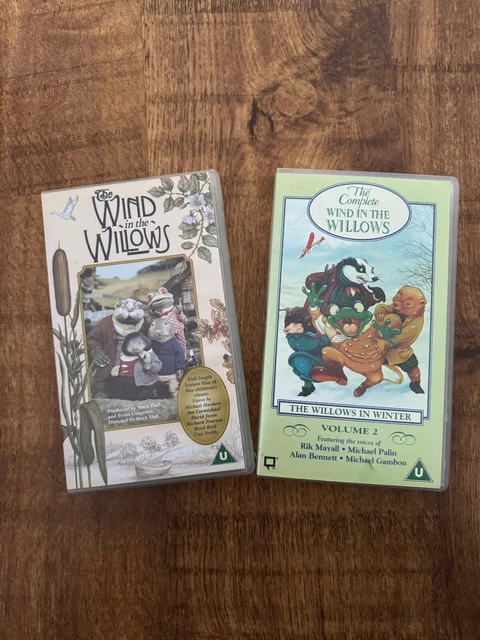 2 WIND IN The Willows VHS Tapes, Vintage, Badger, Kenneth Grahame, Toad ...