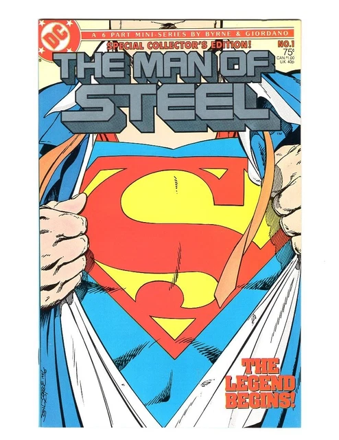Superman The Man of Steel 1 NM- 9.2 John Byrne Variant DC Comics 1986