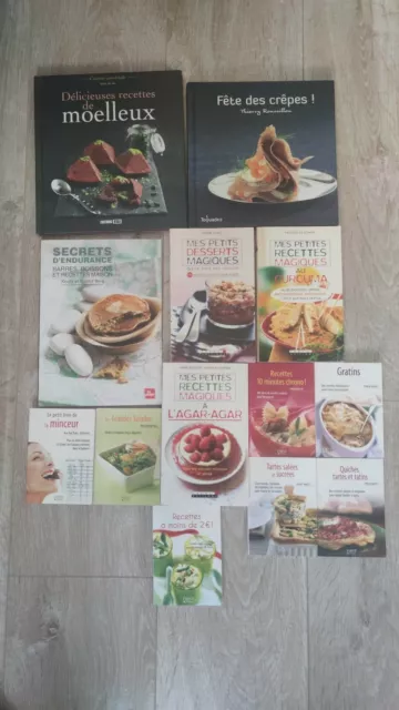 Lot livres de recette cuisine nutrition minceur sport calorie sante