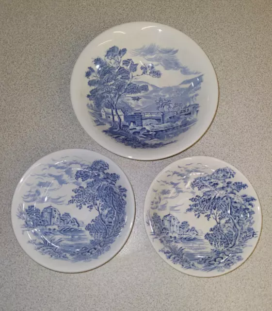 3 Enoch Wedgwood Tunstall Ltd Countryside Bowls England