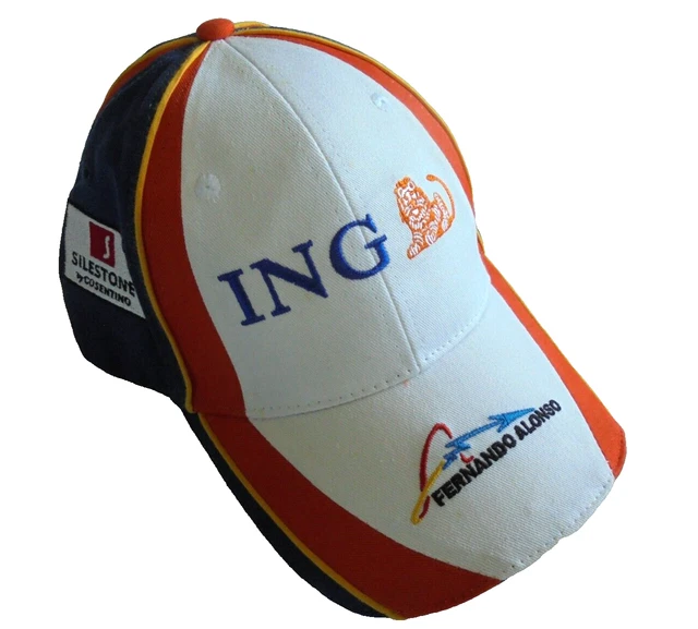 Renault ING F1 Formula 1 Fernando Alonso Baseball Cap Vintage Excellent