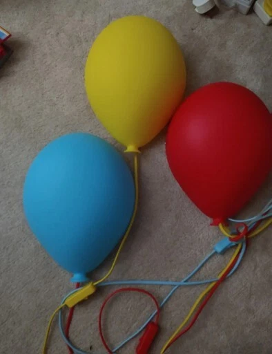 Luci da parete stile palloncino IKEA Dromming x 3 bambini rosso/blu/giallo
