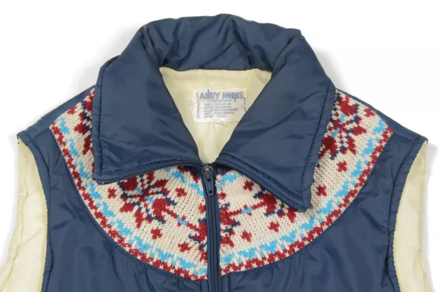 Vintage Andy Johns Puffer Weste Jacke M Körperwärmer Gepolstert 70s 80s AM64 2