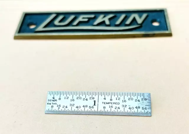 LUFKIN No. 2204R  2” Long Spring-Tempered Steel Rule With Inch Graduation. “USA"