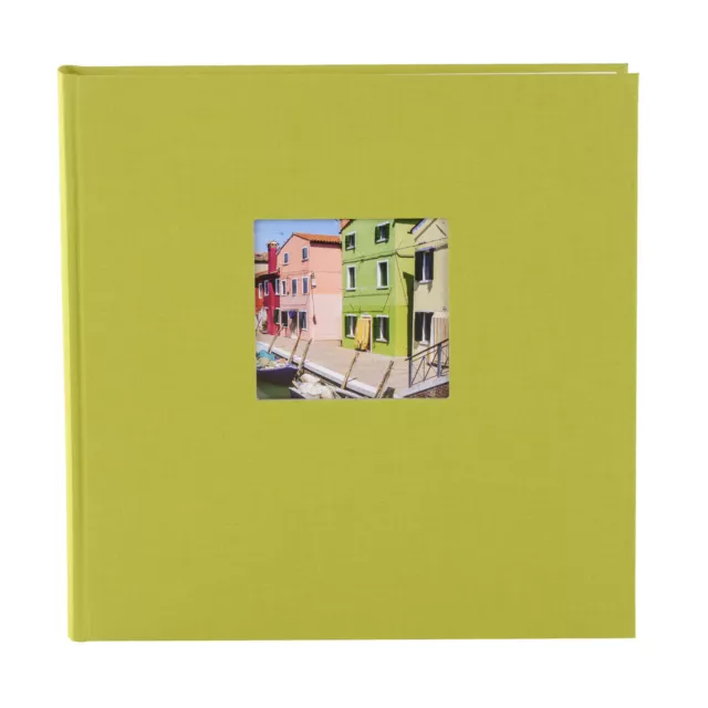 Goldbuch Fotoalbum Bella Vista Leinen 24896 grün , 60 weiße Seiten , 25x25 cm