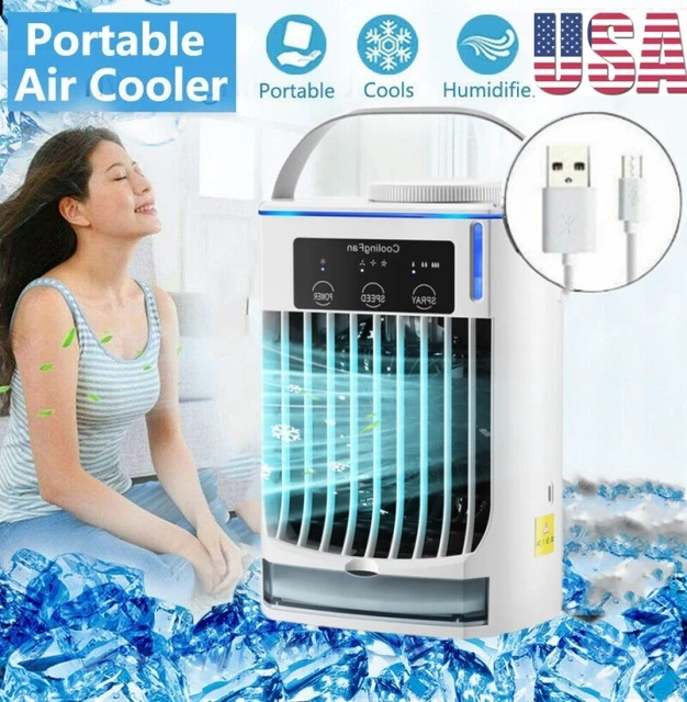 PORTABLE AIR COOLER Fan Mini Air Conditioner Cooling Bedroom Purifier