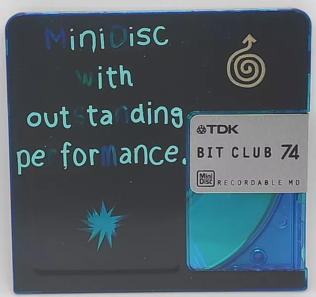 Rare Minidisc de collection TDK Bit Club MD