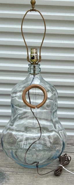 Rare VTG CRISA 5 Gallon Glass Water Bottle Fish Tank Lamps