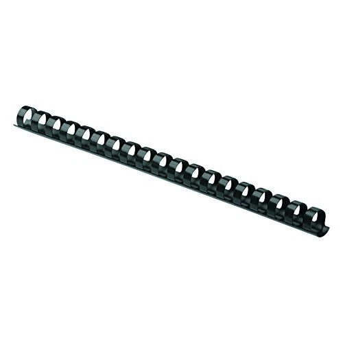 Plastic Binding Combs - Round Back, 1/2 Inches, 90 sheets, Black, 100 Pack
