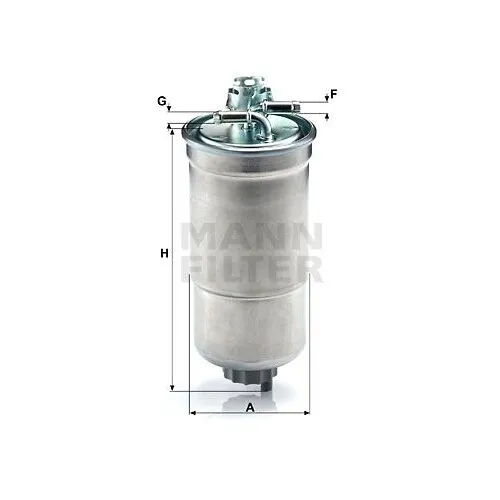 Filtro Carburante Mann-filter WK 853/3 x per Vag Jungheinrich