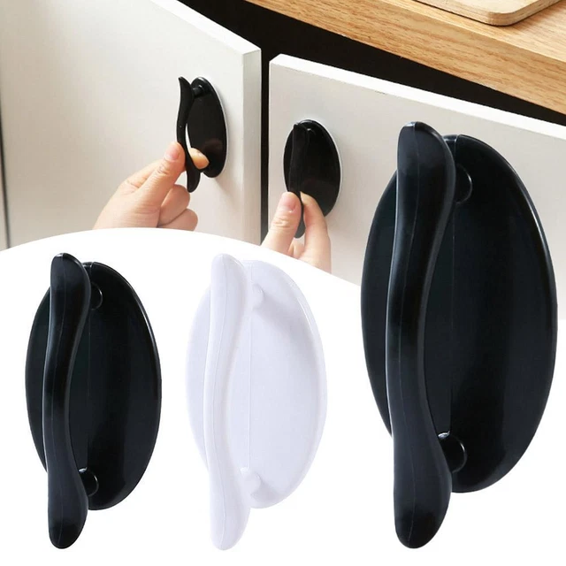 Cabinet Door Handles Self-Adhesive Wardrobe Pulls Drawer Cupboard-Furniture H0M0