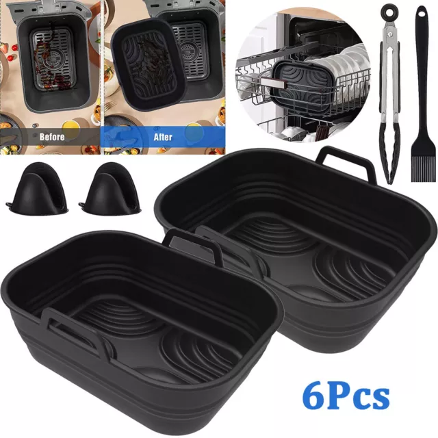 6 PCS Air Fryer Accessories Set For Ninja Foodi AF300UK AF400UK