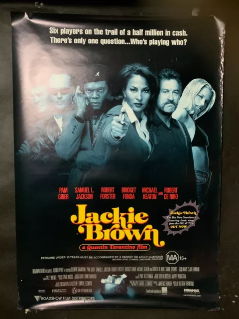 JACKIE BROWN Australian One Sheet MOVIE POSTER indie crime Quentin Tarantino