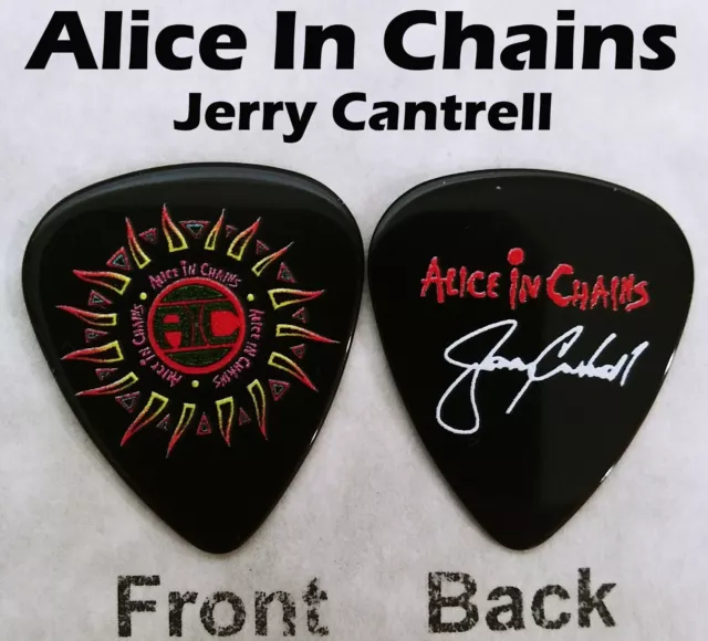 Alice In Chains Band  Jerry Cantrell signature novelty guitar pick (W-A14)